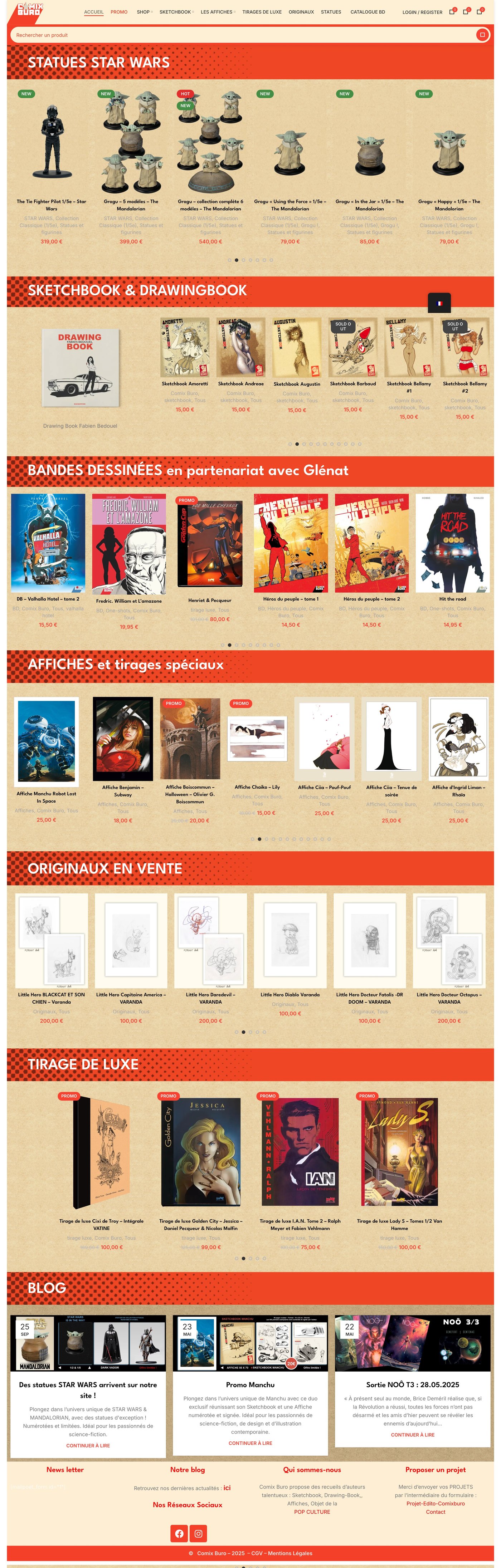 Comix Buro — la boutique d'origine, avant la refonte